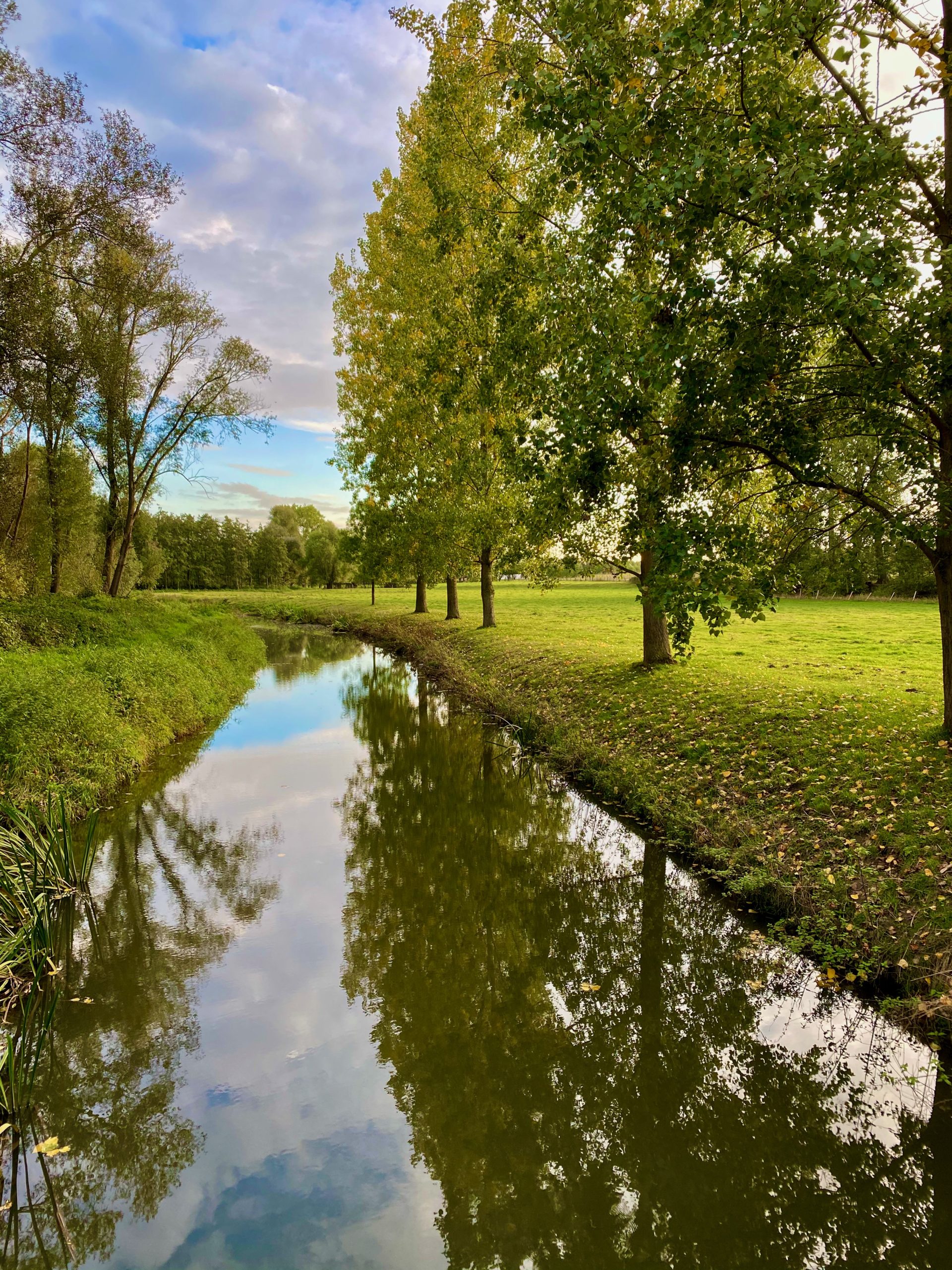 De Molenbeek gezien vanop de sluis aan de Zuidlaan in Wetteren