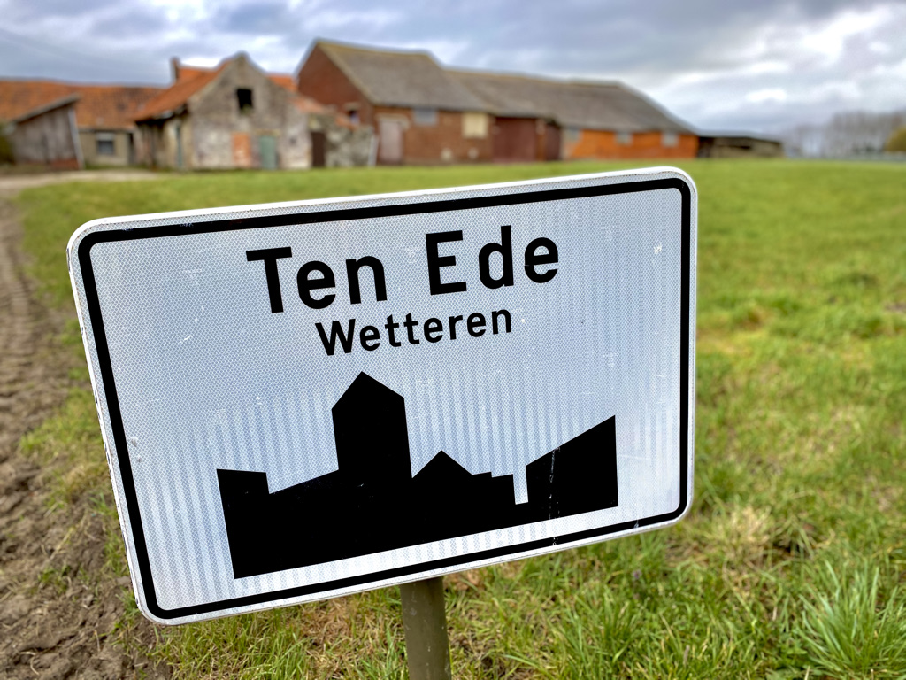 Centrumbord van Wetteren Ten Ede op de Palullenpad wandelroute