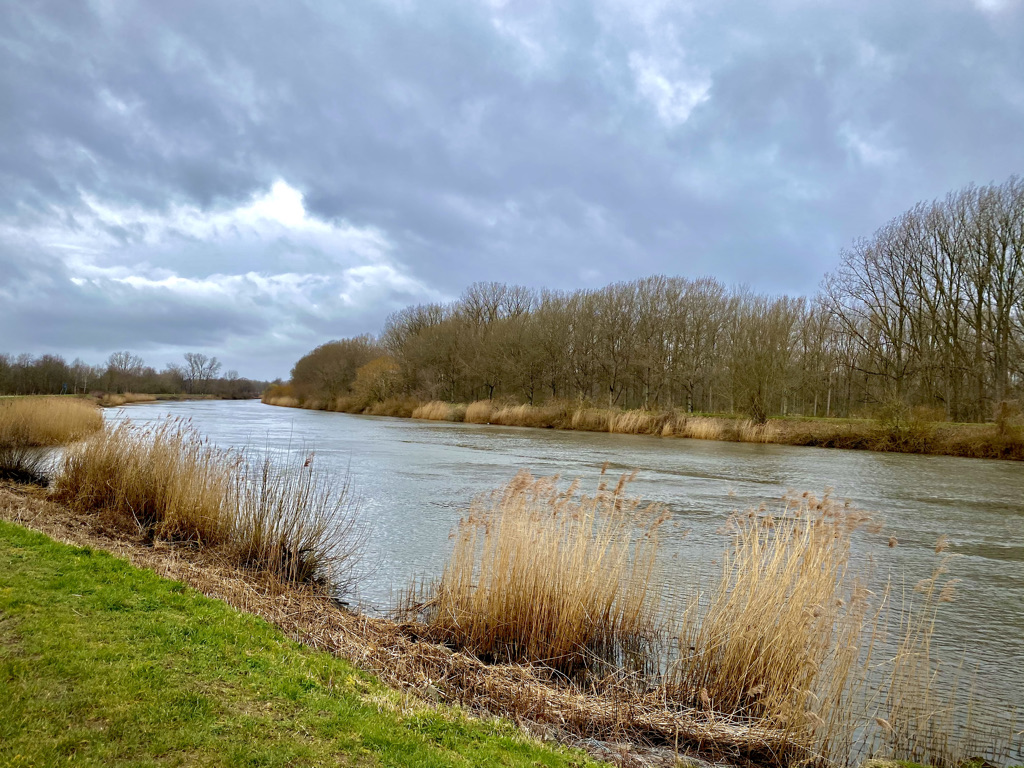 De Schelde in Wetteren op de Palullenpad wandelroute