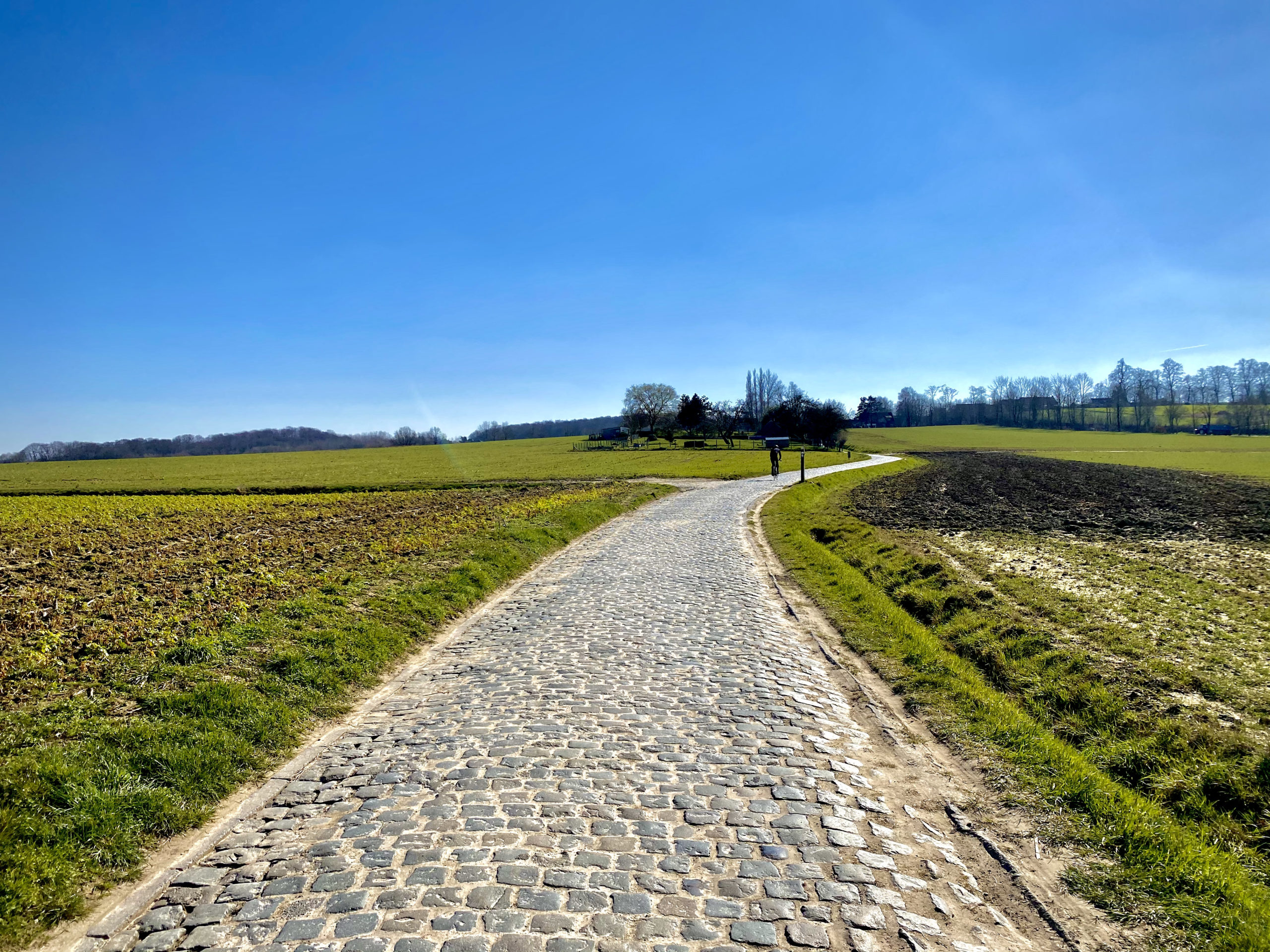 Vergezicht kasseiweg Panorama wandelroute Kluisbergen