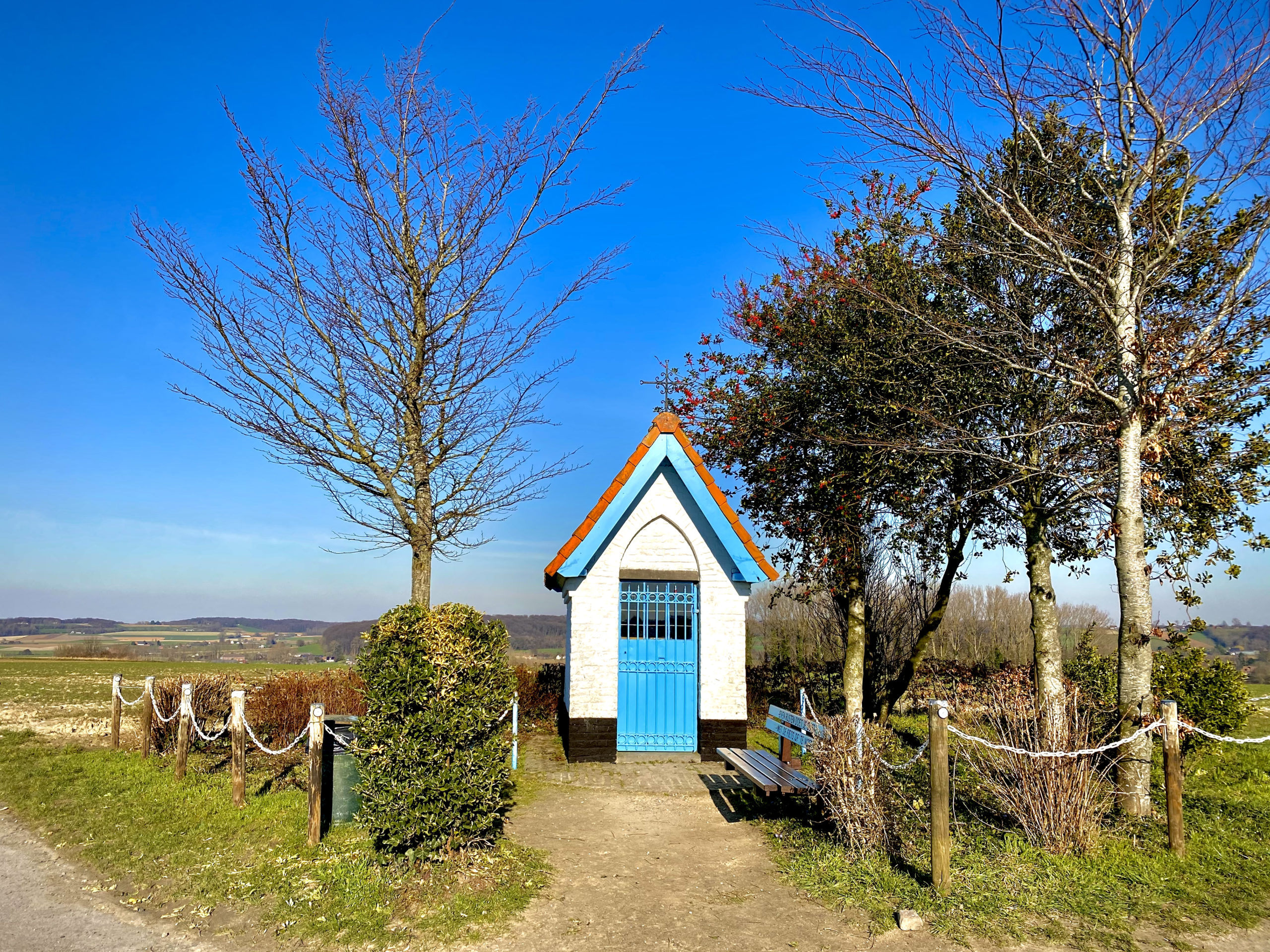 Kapelletje op Panorama wandelroute Kluisbergen