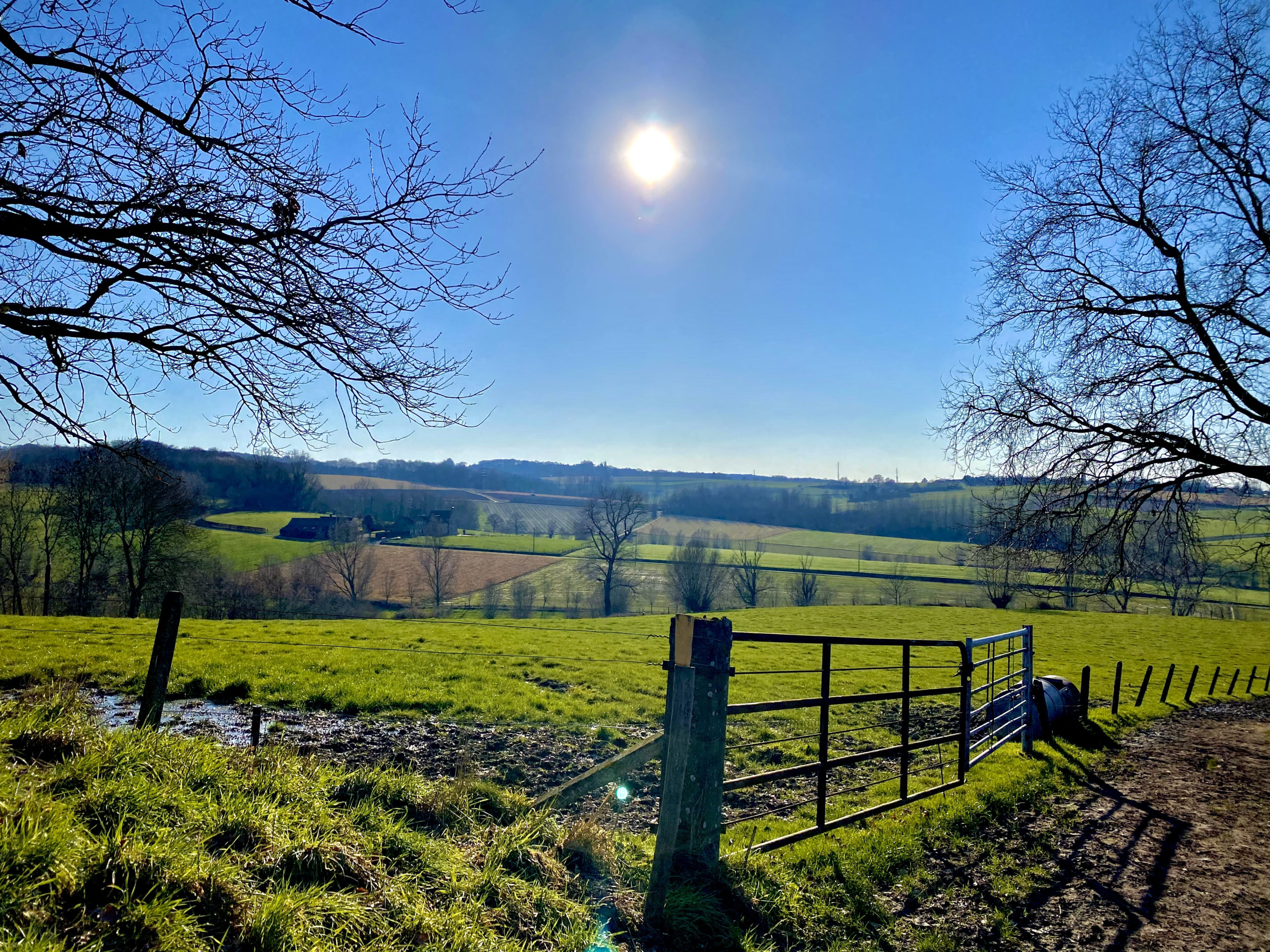 Vergezicht op Panorama wandelroute Kluisbergen